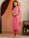 Libas Women'S Cotton Kurta Sets (99437_Pink