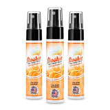 Flushie Pre-Toilet Spray - Travel Size Toilet Deodorizer & Poop Odor Eliminator (Citrus, 1oz 3pack)
