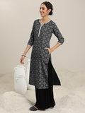 Libas Women'S Cotton Regular Kurta (37254_Black