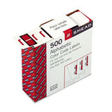 Smead AZ ColorCoded End Tab Filing Labels LABEL,FLDR,ENDTB,JRD,5C (Pack of8)