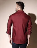 Dhruvi Trendz Mens Cotton Blend Men'S Casual Shirt Regular Fit Western (Dt-Ms-6019_Red_2Xl)
