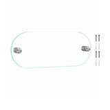 Wall Sign Holder Name Plate Display Sleeve Office Wall Sign Holder 10 x 4 Oval Green Edge with Standoffs Complete Sign System Ob