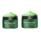 Tea Tree Oil Foot Cream for Cracked Heels & Dry Feet | Heel Repair with Vitamin E, Aloe Vera & Peppermint | Deep Moisturizing &