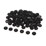 Enakshi 3X100 Candy Color 2Holes Round Resin Button For Sewing Craft Scrapbook 1Cm Black