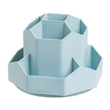 kaileyouxiangongsi Rotating Art Supply Storage Organizer,Pencil Holder with 9 Compartment, Pen Storage Organizer, for Kids Art D