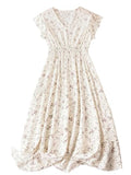 Toplot Dresses For Women|One Piece Dress For Women|Western Dress For Women (Dress-5185-Off White-L),Off-White,,B0D3V72C45