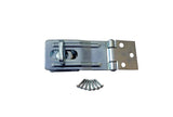 QCAA HASP and Swivel Staple, 3-1/2, Steel, Zinc Plated, 1 Pack, Made in Taiwan