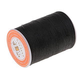 ATORSE 2xLeather Sewing Waxed Polyester Cord Thread Hand Stitching Craft Black