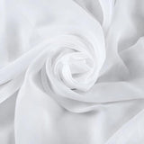 White Chiffon Fabric by The Yard 59 Wide, 2 Yards Continuous