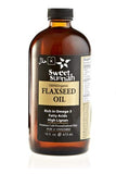 Certified Organic Pure Bottle Cold Pressed Flax Seed Oil 16oz- No preservatives & Artificial Color- SweetSunnah