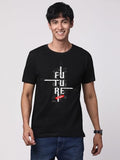 Adro Men'S Graphic Printed 100% Cotton T-Shirt - Regular Fit, Printed T-Shirts For Men (Rn24-Ftr-Bl_Black_L)