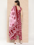 Gosriki Women'S Rayon Blend Straight Printed Kurta With Pant & Dupatta (Ball-Pink-Nw-Gs_L_Pink_Large),Pink,,B0CJY6RHZC