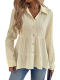 Toplot Tops For Women || Button-Up Tunic || Women Shirt (Sugar-Shirt-5247-Off White-S),Off White,,B0F13WV55K