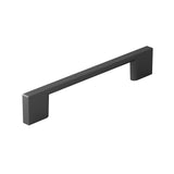Richelieu Hardware BP8160128900 Armadale Collection 5 1/16-inch (128 mm) Center-to-Center Matte Black Modern Rectangular Cabinet