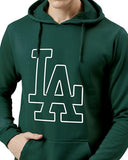 Adro Men'S Cotton Neck Hooded Sweatshirt (H24-La-Grn-S_Green)