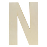 Wooden Letters 12 Inch, Big Wooden Letter N Shapes Cutouts Blank Unfinished Large Wood Alphabet Letters for DIY Crafts Wall Deco