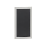 Flash Furniture Canterbury Wall Mount Magnetic Chalkboard Sign with Eraser - White Finish - 20 x 30 - Vertical or Horizontal Han