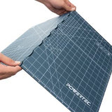 POWERTEC 61002 18 x 24 A2 NonSlip Double Sided Rotary Cutting Mat with Grid, Table Protector for Crafting, Sizing, Tracin