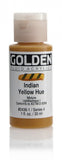 Fluid Acrylics by GOLDEN, Indian Yellow Hue, 1 oz. bottle, Professional Acrylic Paint, Transparent