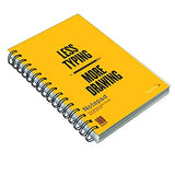 Askprints Unruled Wire Bound Less Typing, More Drawing Quoted Spiral Notebook Personal Diary Doodle Notes Planner (A 160 Pag