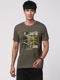 Adro Men'S Graphic Printed 100% Cotton T-Shirt - Regular Fit, Printed T-Shirts For Men (Rn24-Bcl-Ol_Olive_M)