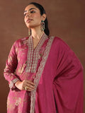 Libas Women'S Silk Blend Kurta Set (49500 Pink M