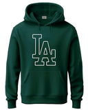 Adro Men'S Cotton Neck Hooded Sweatshirt (H24-La-Grn_Green