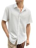 Dhruvi Trendz Mens Rayon Shirt Regular Fit Casual (Dt-Ms-6152_White_M)