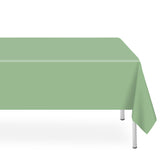 LIKAJON 3 Pack Rectangular Sage Green Tablecloth, Sage Green Plastic Table Cloths for Parties Disposable, 54x108 in Waterproof C