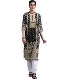 Libas Women'S Crepe Regular Kurta (29255_Black