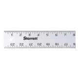 Starrett Straight Edge Aluminum Rule - Ideal for Schools, Shops, Metal Workers and Wood Workers - 24 Length, 2 Width, .081 Thick