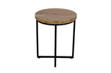 Ames Solid Wood Modern 20 Round End Table