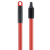 Libman Commercial 601 Steel Handle, Nylon Standard Thread, 60inch Long x 1inch Thick, Red (Pack of 6)