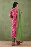 Gosriki Women'S Rayon Viscose Straight Printed Kurta With Pant & Dupatta (Asmat Pink-Gs_S_Pink_Small),Pink,,B0DXKZF2GH