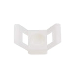 Uxcell Cable Tie Base Saddle Type Mount Wire Holder Permanently Anchor To Wall Desk 29X15X12Mm White 50Pcs