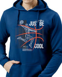 ADRO Basketball Design Hoodie for Men 320 GSM Soft Cotton Hoodies Long Lasting Printed Hoodie | Mens Hoodies | Sweatshirt for Men|H24-BCL-RB-M Royal Blue,Royal Blue