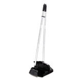 Carlisle FoodService Products DuoPan Upright Dust Pan and Broom Set with Adjustable Broom Head for Floor Cleaning, Restaurants,