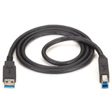 USB 3.0 CABLE TYPEA M/TYPEB M BK 6FT