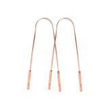 Varneya Tongue Scraper Combo For Men & Women | Copper And Stainless Steel Oral Care Cleaner | Pack Of 2