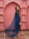 Gosriki Women'S Cotton Blend Embroidered Straight Kurta With Pant & Dupatta (Bgm Navy Blue-Gs_M_Navy Blue_Medium),Navy Blue,,B0CHSDPW49