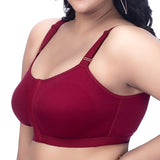 Trylo Riza Front Open-Burgandy-34-C-Cup,BURGANDY,34,B0CJF9XN39