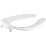 Kohler K-4670-SC-0 Lustra Open-Front Elongated Toilet Seat w/Check Hinge White