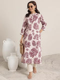 Libas Women'S Cotton Kurta (29420O_Mauve_L)