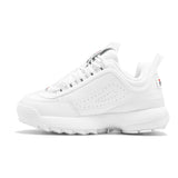 Fila Mens Strada Disruptor fashion sneakers White/Peacoat/Vinred 10 US-New