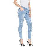 Nifty Women'S Denim Stretchable Slim Fit Jeans (1246, Sky Blue, 28)