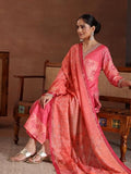 Libas Women'S Linen Kurta Set (486720R_Pink Pink M