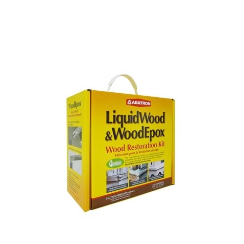 Abatron Wood Restoration 4 Quart Kit Includes 2 Quarts Of Liquidwood Epoxy Wood Hardener/Consolidant And 2 Quarts Of Woodepox Ep