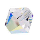 500pcs Adabele Austrian 4mm (0.16 Inch) Small Faceted Loose Bicone Crystal Beads Clear AB Compatible with Swarovski Crystals 530