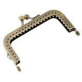 Merishopp 5Xsquared Clutch Purse Frame Kiss Clasp Lock Handle Diy Bag Accessories 8.5Cm
