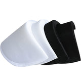 MiDube Thickness 2cm / 0.78inch Foam Shoulder Pads Set Polyester Pad for Women Men Teens Sewing Accessories Clothes Set-in Shoulder Pads White and Black 2 Pairs-New